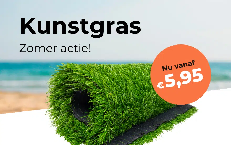zomeractie kunstgras banner