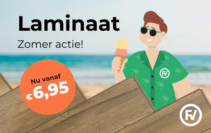 zomeractie laminaat banner